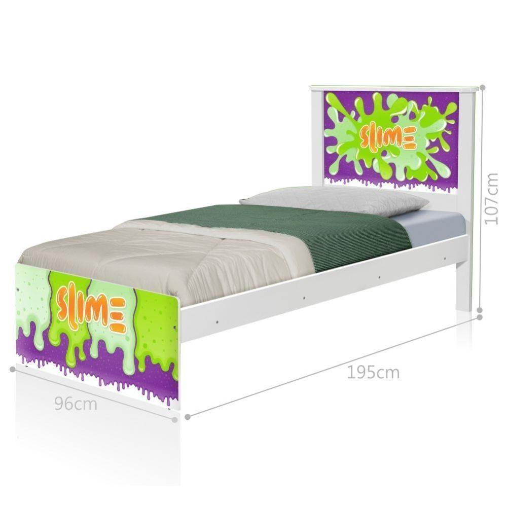 Cama Solteiro Slime Menino Com Colchão - 3