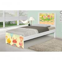 Cama Solteiro Adesivada Fazendinha Animais Com Colchão - 3