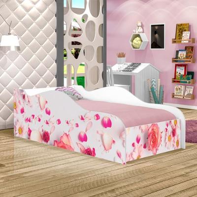 Cama Fun Rosas Solteiro Com Colchão