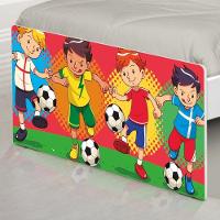 Cama Solteiro Adesivada Futebol Meninos Com Colchão - 5