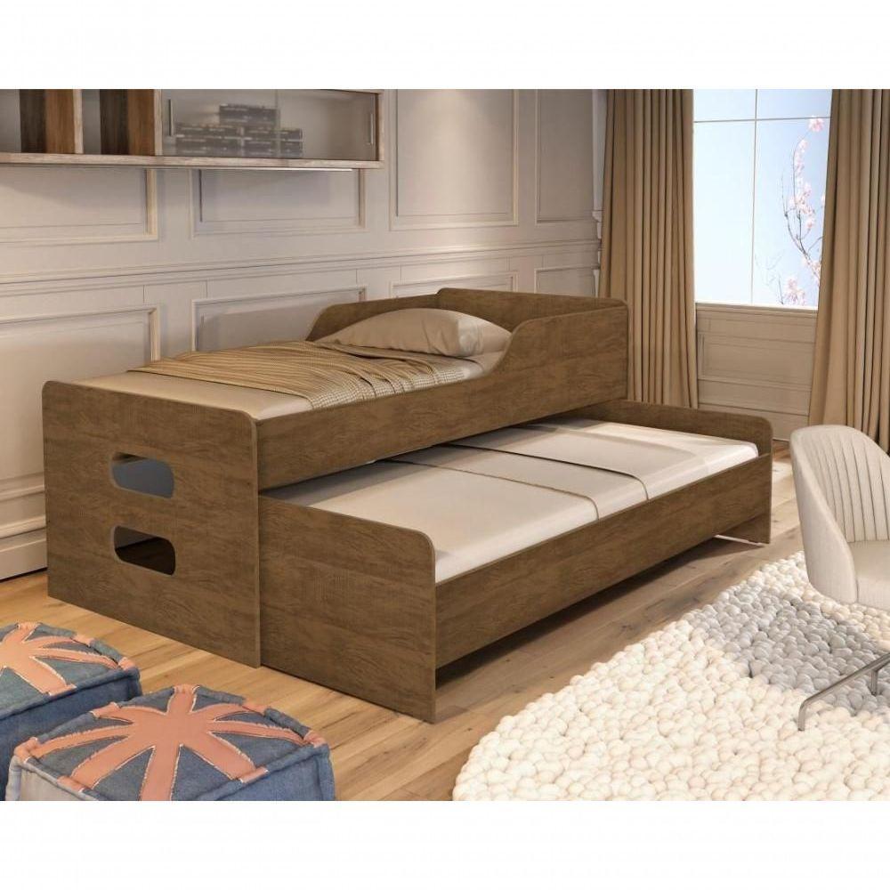 Cama Com Auxiliar Florença Castanho - 4