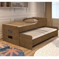 Cama Com Auxiliar Florença Castanho - 1