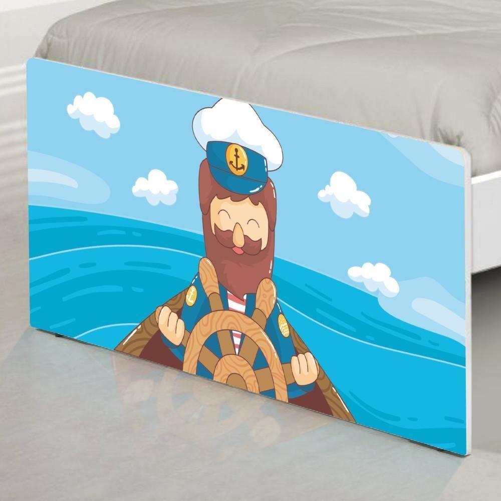 Cama Solteiro Adesivada Marinheiro Com Colchão - 5