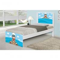 Cama Solteiro Adesivada Marinheiro Com Colchão - 3