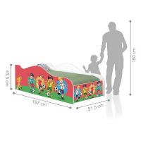 Cama Fun Futebol Meninos Solteiro Com Colchão