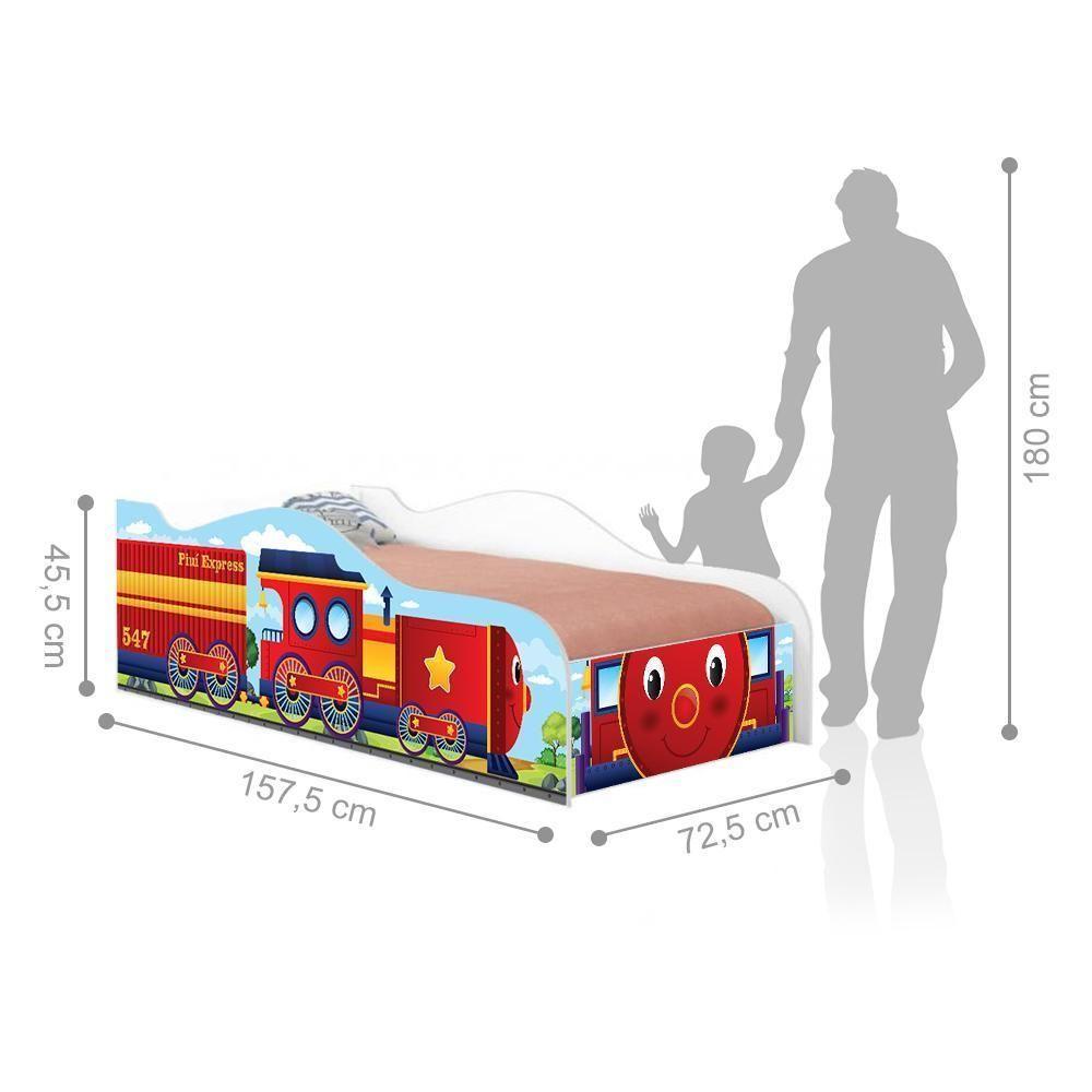 Cama Trenzinho Kids Infantil Com Colchão - 2