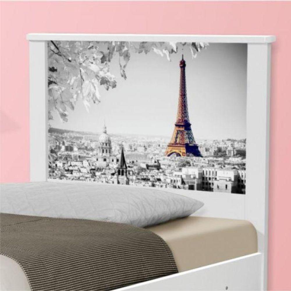 Cama Solteiro Com Cabeceira Cidade Paris - 4