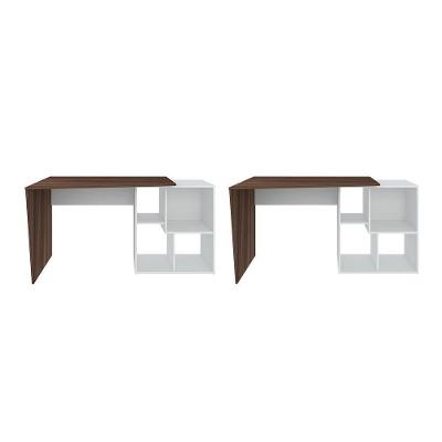 Conjunto De Escrivaninhas Cancún Ipê Branco