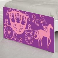 Cama Solteiro Adesivada Carruagem Princesa Com Colchão - 5