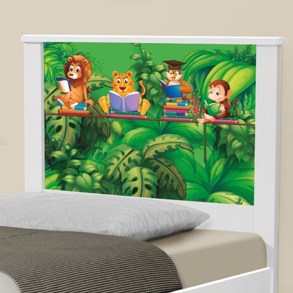 Cama Solteiro Adesivada Safari Com Colchão - 4