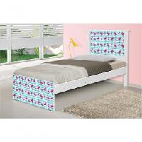 Cama Juvenil Com Cabeceira Barcelona Flamingos - 3