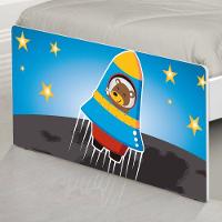 Cama Solteiro Adesivada Astronauta Com Colchão - 3