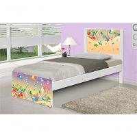 Cama Solteiro Adesivada Fundo Do Mar Feliz Com Colchão - 3