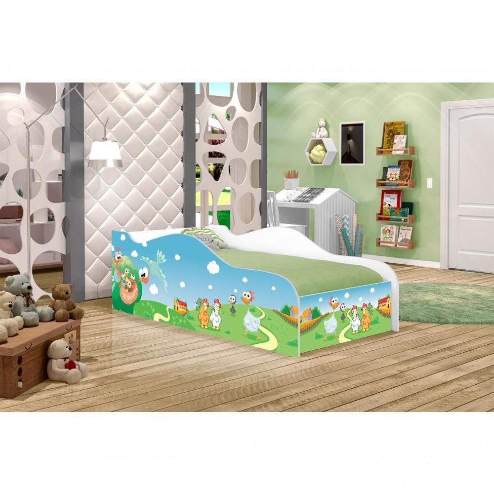 Cama Fun Fazendinha Solteiro Com Colchão - 5