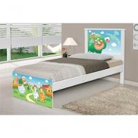 Cama Solteiro Adesivada Fazendinha Com Colchão - 2