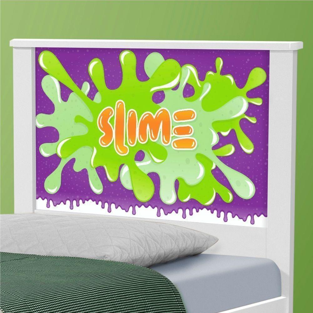Cama Solteiro Com Cabeceira Slime Menino - 4