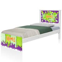 Cama Solteiro Com Cabeceira Slime Menino - 2