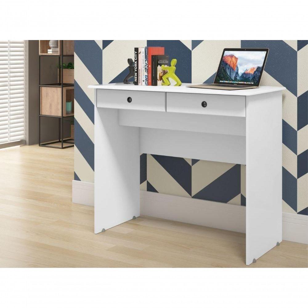 Escrivaninha 2 Gavetas Saturno Branco - 3