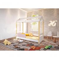 Cama Jéssica Solteiro Branco/rosê Com Led - 3