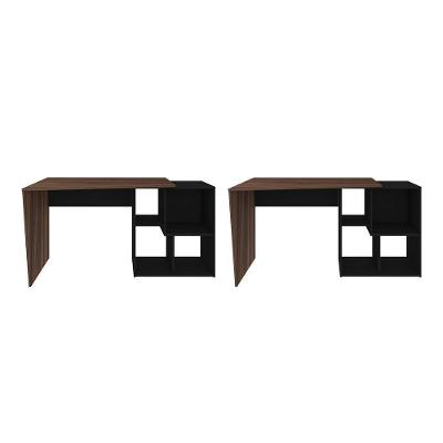 Conjunto De Escrivaninhas Cancún Ipê Preto