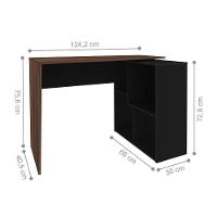 Conjunto De Escrivaninhas Cancún Ipê Preto - 2