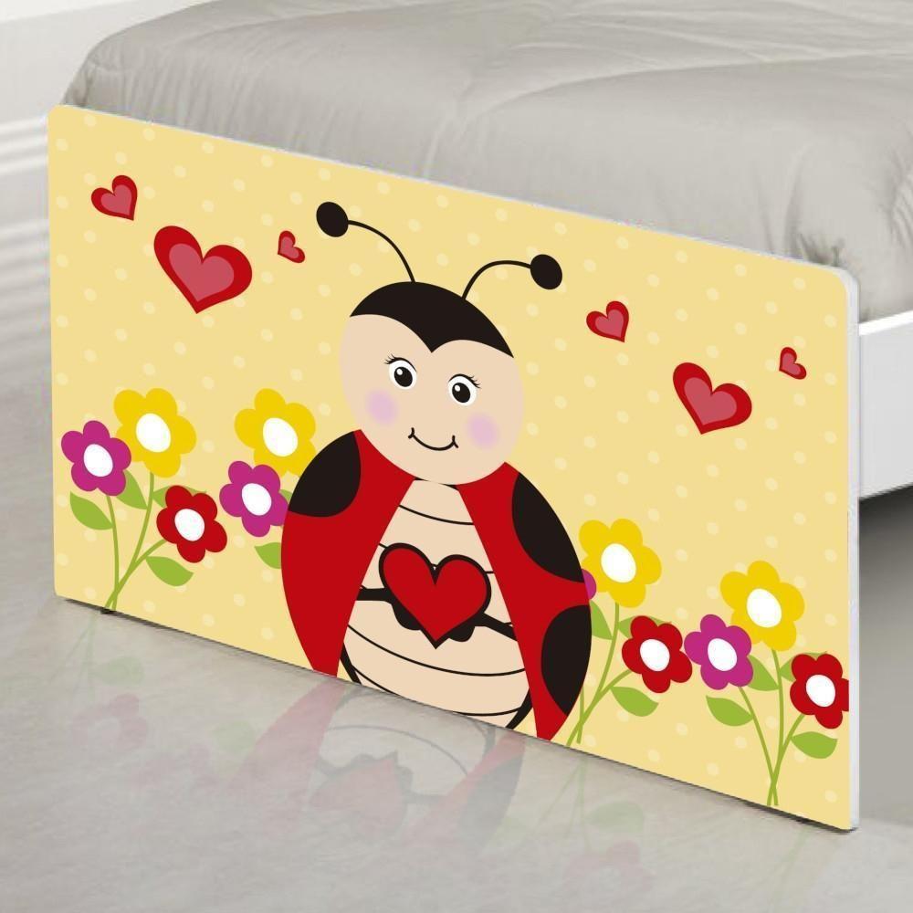 Cama Solteiro Adesivada Joaninha Com Colchão - 5