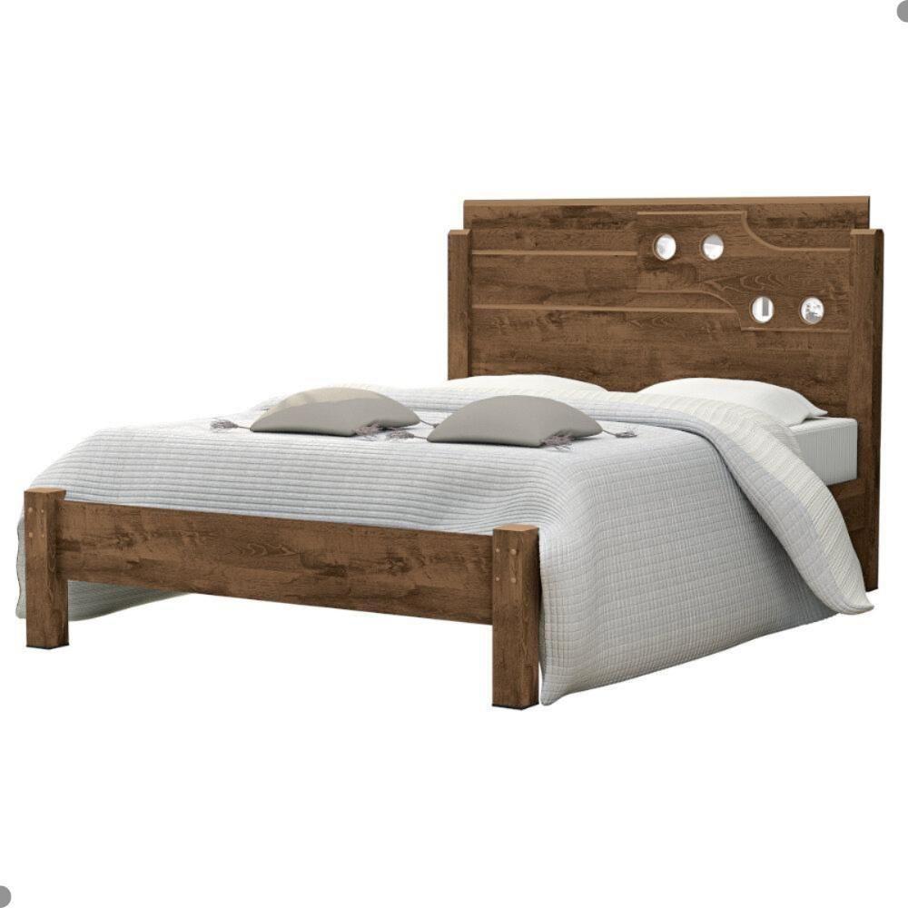 Cama Luíza Casal Com Cabeceira Malbec - 3