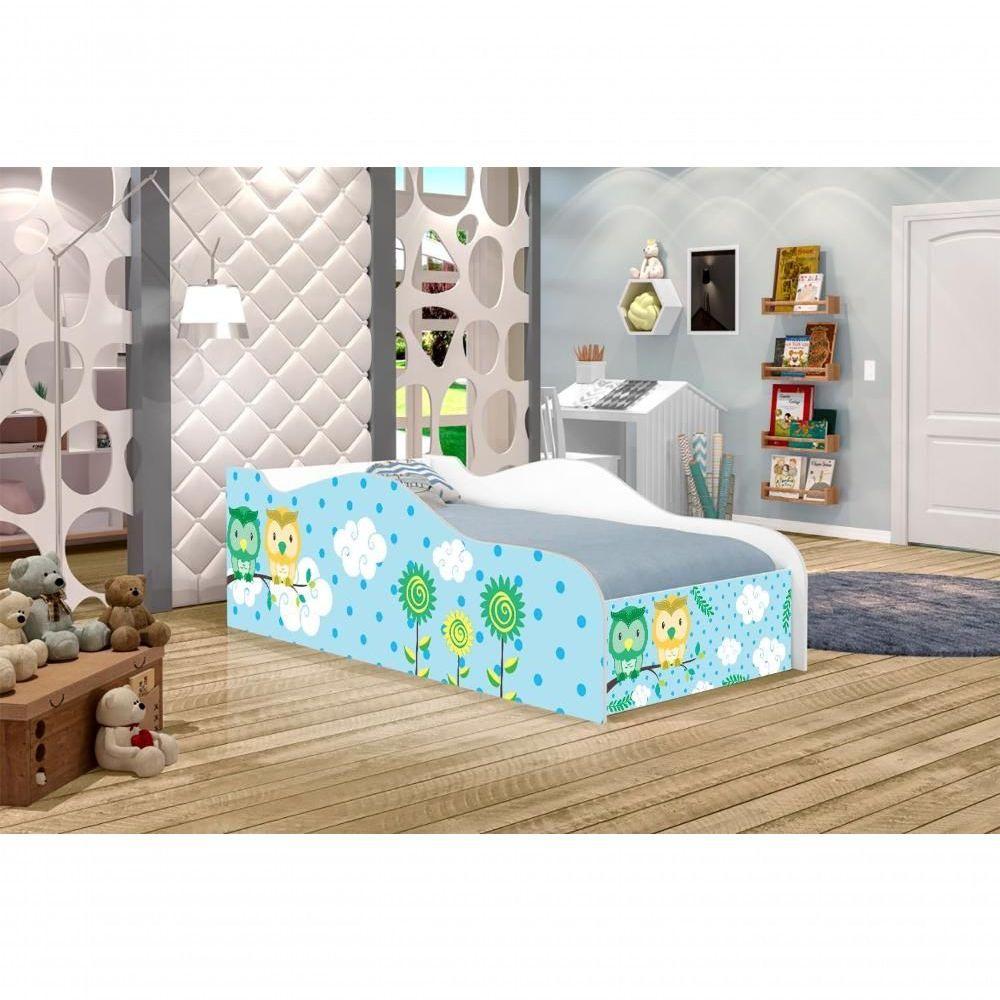 Cama Fun Corujinhas Solteiro Com Colchão - 5