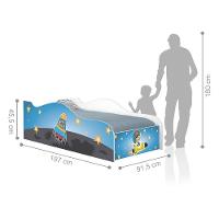 Cama Fun Astronauta E Foguete Solteiro Com Colchão