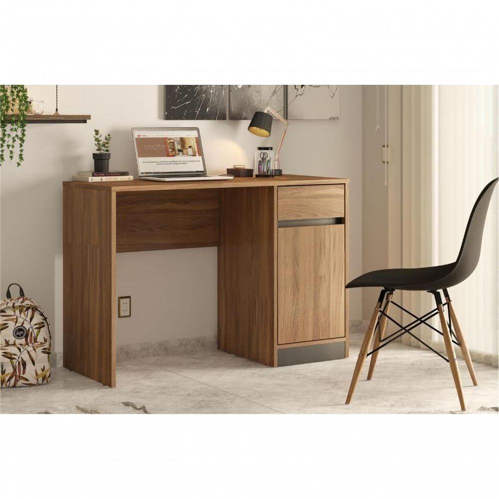 Escrivaninha Com 1 Gaveta Lewis Amendola Grafito - 4