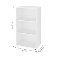 Conjunto Escrivaninha E Estante Herne Carvalho Branco - 3