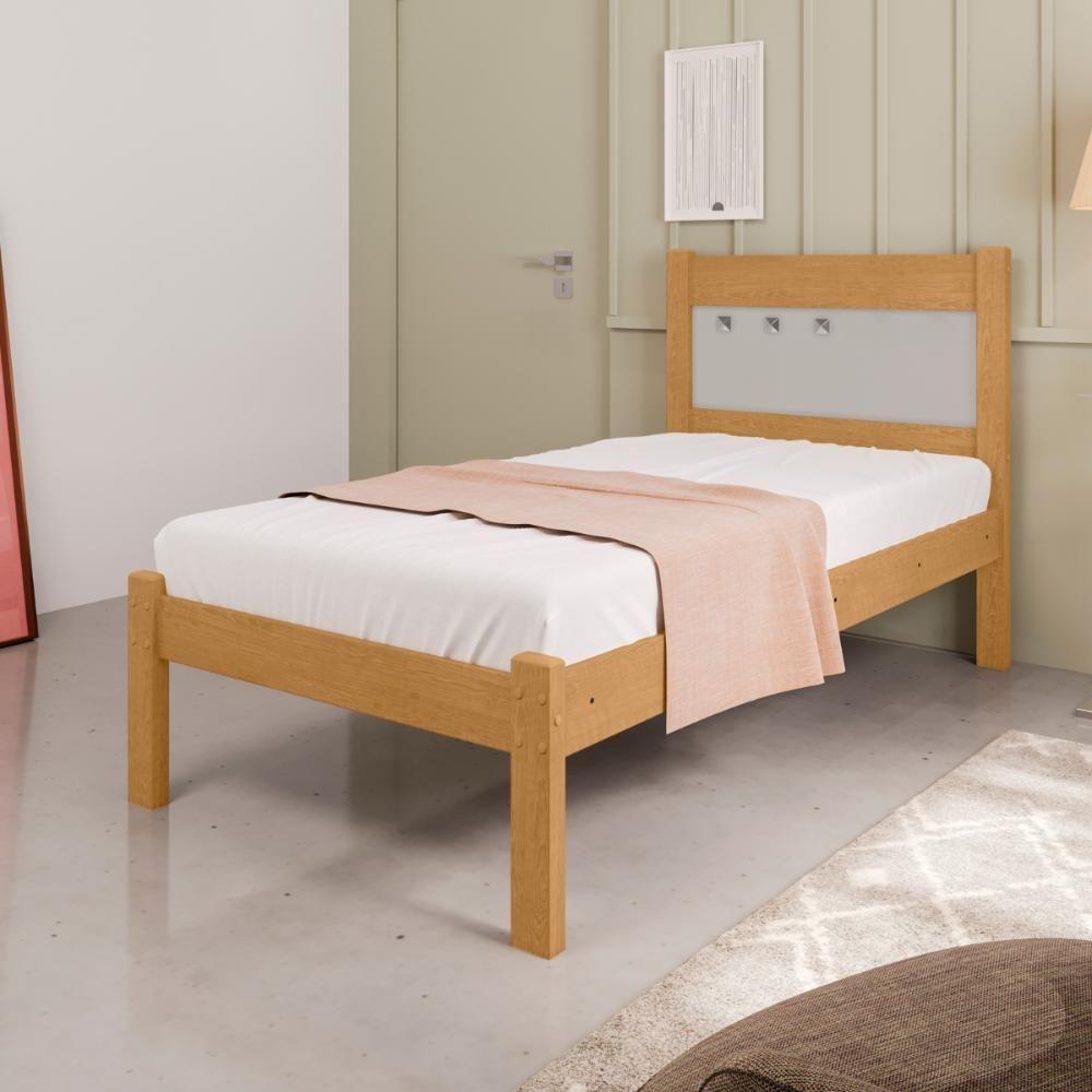 Cama De Solteiro Flex Bilac Com Colchão Naturalle Off White - 5