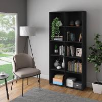 Conjunto Escrivaninha E Estante Ratisbona Ipê Preto - 5