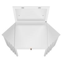 Camarim Ripado Com Led E Espelho Uraí Branco - 3