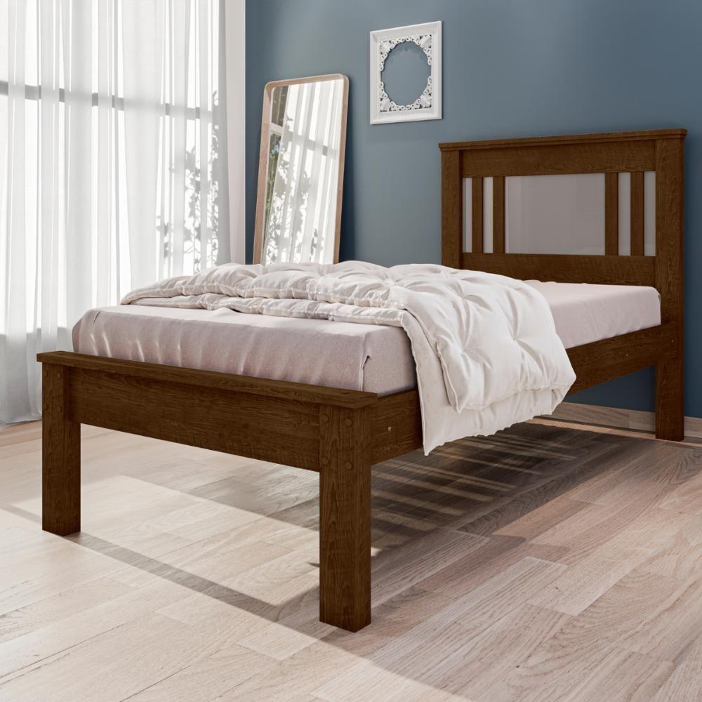 Cama De Solteiro Flex Com Colchão Macaé Malbec Off White - 1