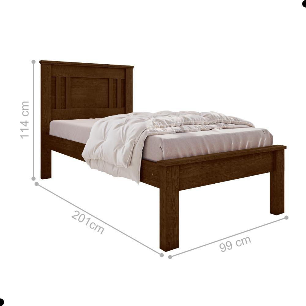 Cama De Solteiro Flex Com Colchão Macaé Malbec Off White - 2