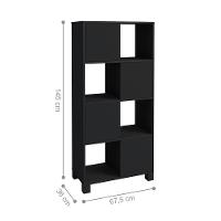 Conjunto Escrivaninha E Armário Friburgo Ipê Preto - 3