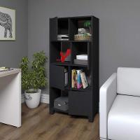 Conjunto Escrivaninha E Armário Friburgo Ipê Preto - 5