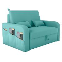 Sofá Cama Com Baú Gorteen Veludo Verde Menta - 5