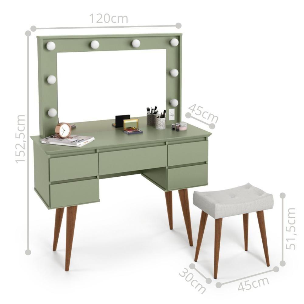 Penteadeira Camarim 5 Gavetas Mariana Alecrim - 3