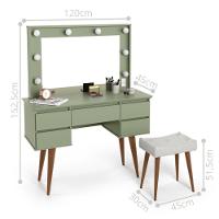 Penteadeira Camarim 5 Gavetas Mariana Alecrim - 3