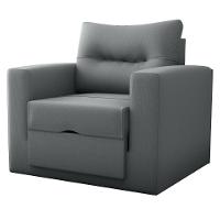 Sofá Cama 1 Lugar Italo Suede Cinza - 4