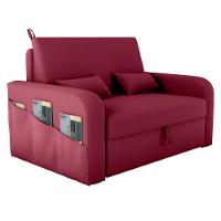 Sofá Cama Com Baú Gorteen Veludo Vinho - 5