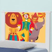 Bicama Juvenil Adesivada Palhaço Circo Com Colchões