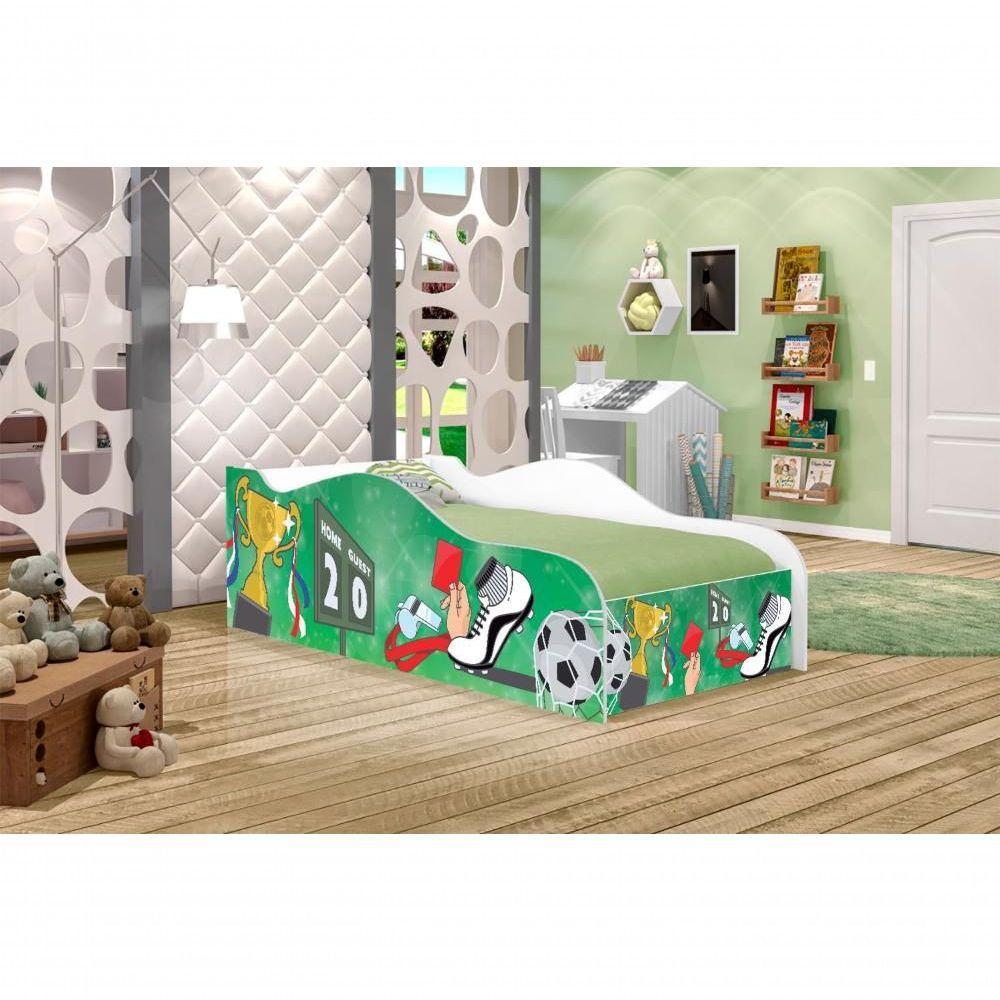 Cama Fun Partida De Futebol Solteiro Com Colchão - 5