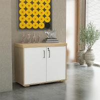 Conjunto Escrivaninha E Balcão Coldfield Carvalho Branco - 5