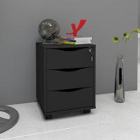 Conjunto Escrivaninha E Gaveteiro Dundee Nogal Preto - 7