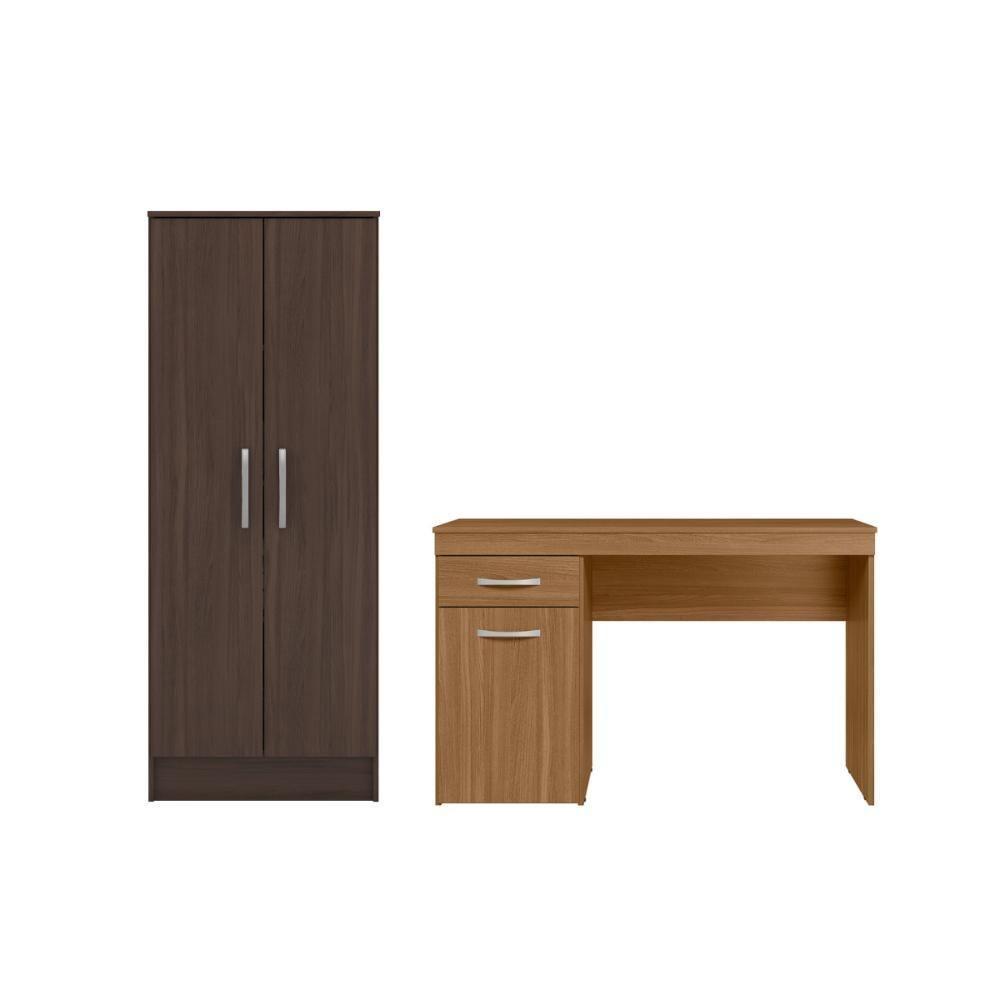 Conjunto Escrivaninha E Armário Office Cafe Touch - 3