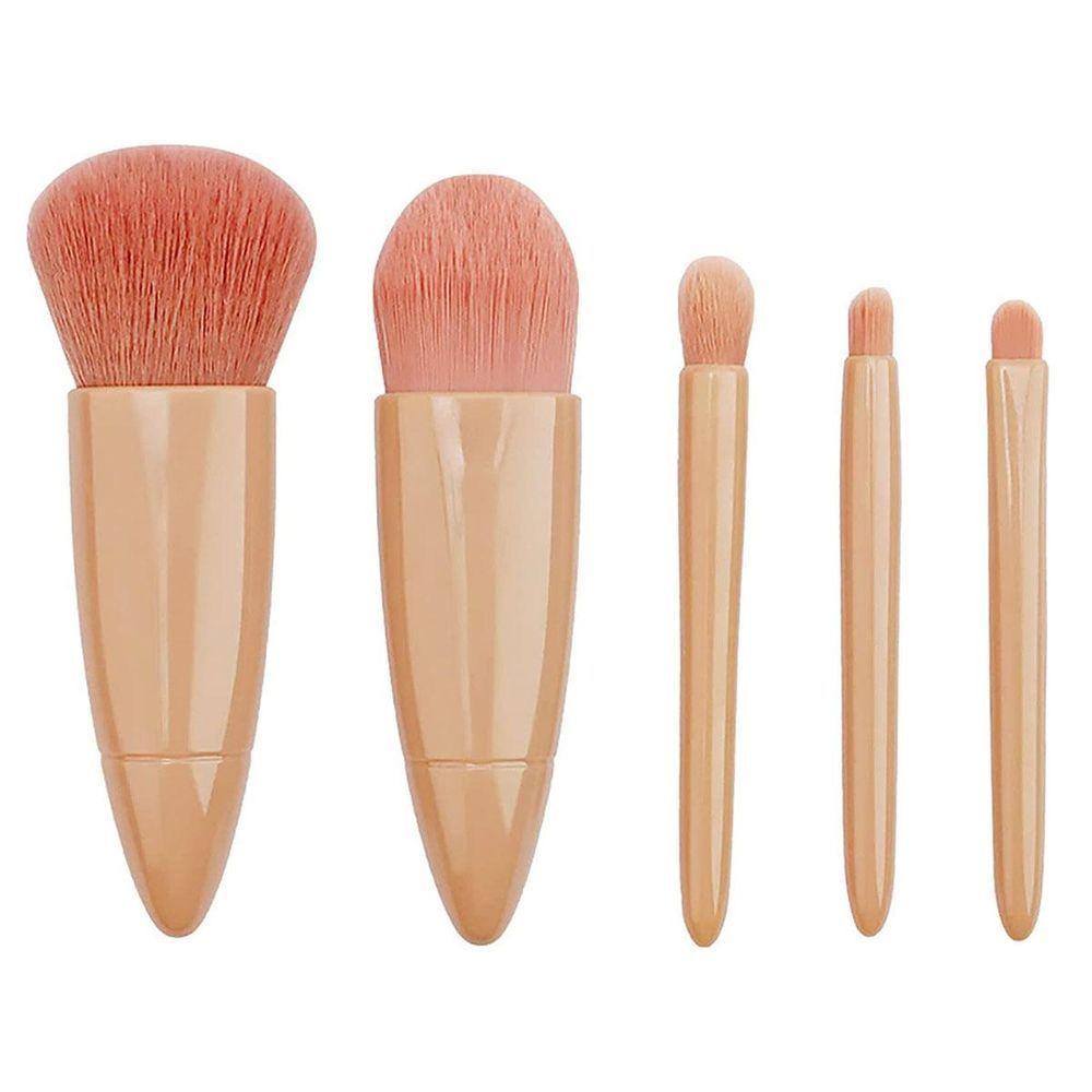 Conjunto Estojo Kit Pincel De Maquiagem Com Espelho - 3