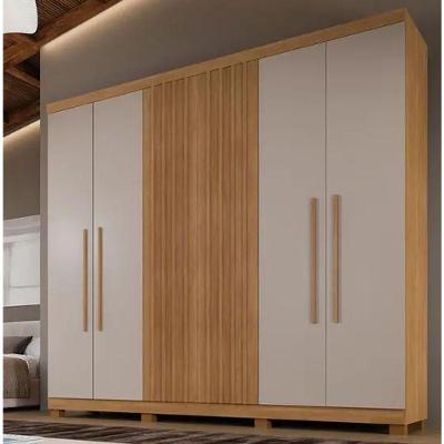 Guarda Roupa Casal Millano 6 Portas Cinamomo-Off 100% MDF